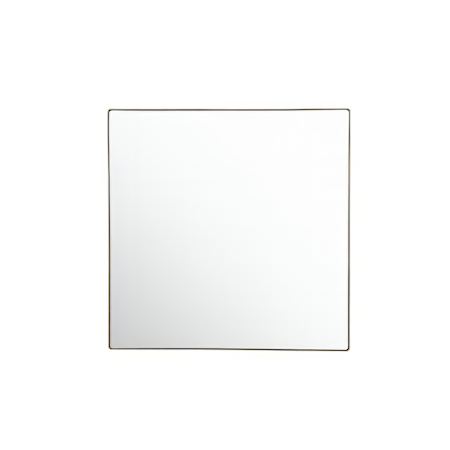 Varaluz Kye 40" Square Flat Steel Framed Accent Mirror Bronze