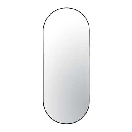 Varaluz Capsule 24" W x 60" H Oval Accent Mirror Black