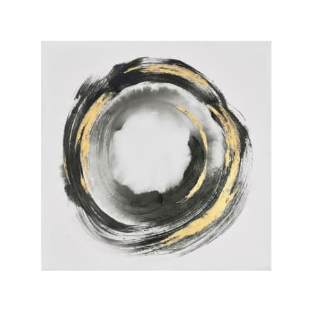Varaluz Turbo 40" x 40" Frameless Abstract Painting Black / White / Gold
