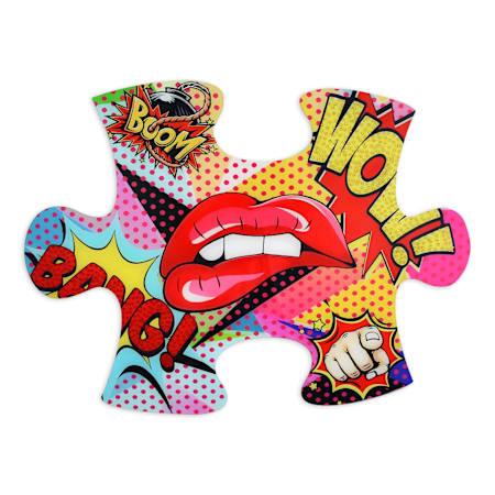 Varaluz The Jig Is Up 24" x 24" Frameless Abstract Graphic Print Red