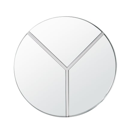 Varaluz Lyra 29-3/4" Diameter Circular Metal Framed Bathroom Mirror Polished Nickel