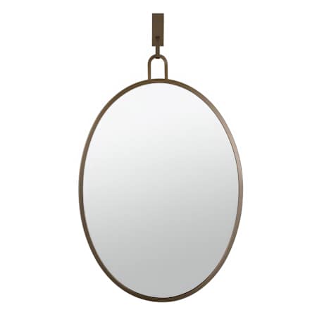 Varaluz Stopwatch 22-1/4"W x 33-1/4"H Oval Flat Steel Framed Wall Mounted Bathroom Mirror Bronze
