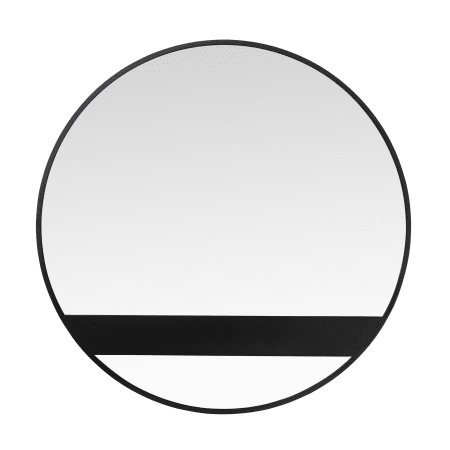 Varaluz Cadet 29" Diameter Circular Metal Framed Bathroom Mirror Black