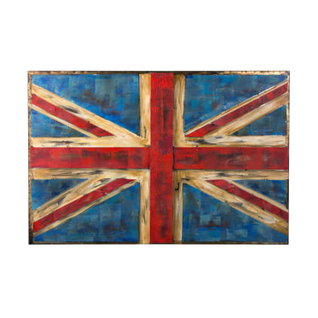 Varaluz Retrograde 31-1/2 Inch x 48-1/4 Inch "UK Flag" Hand Painted Mixed Media Wall Art on Metal Rustic