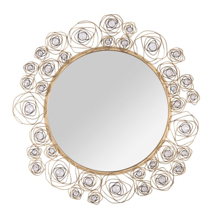 Varaluz Ethereal Rose 37-3/4" Diameter Circular Steel Framed Bathroom Mirror Havana Gold Ombre