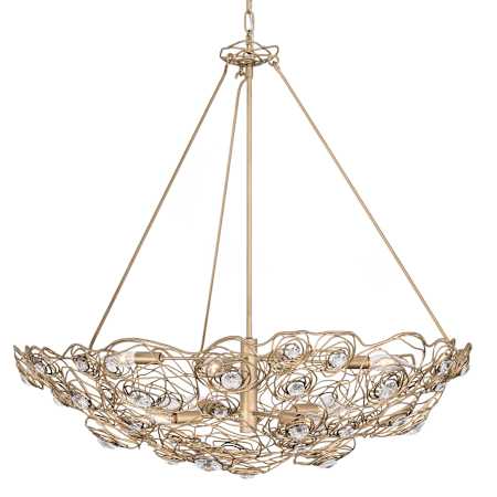 Varaluz Ethereal Rose 8 Light 33" Wide Abstract Chandelier Havana Gold Ombre