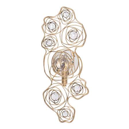 Varaluz Ethereal Rose 21" Tall Wall Sconce Havana Gold Ombre / Polished Stainless Accents