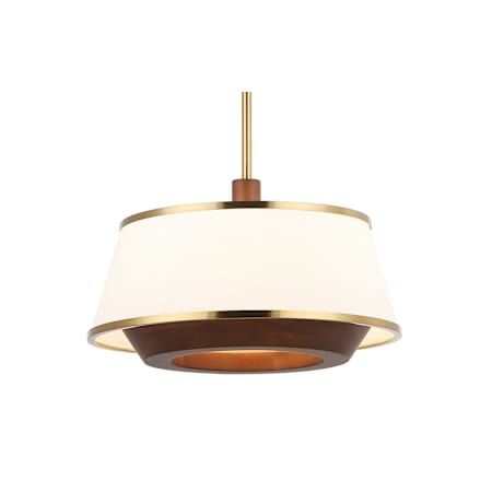Varaluz Desert Flyer 3 Light 17" Wide LED Pendant Brass / Natural / Brown