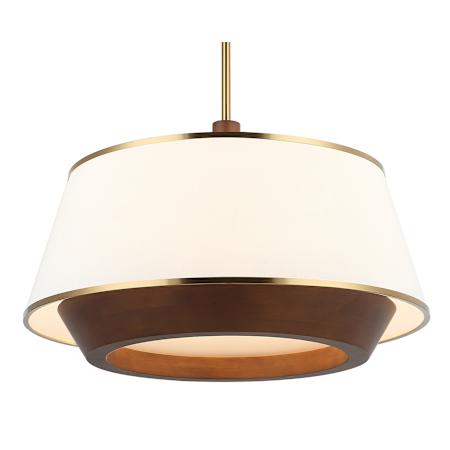 Varaluz Desert Flyer 6 Light 27" Wide LED Pendant Brass / Natural / Brown