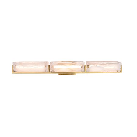 Varaluz Mingle 3 Light 39" Wide LED Vanity Light Satin Brass