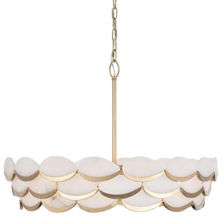 Varaluz High Tide 8 Light 31" Wide Pendant French Gold