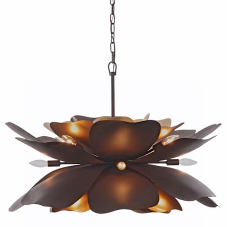 Varaluz Botanic Panic 13 Light 28" Wide Abstract Chandelier Dark Bronze / French Gold