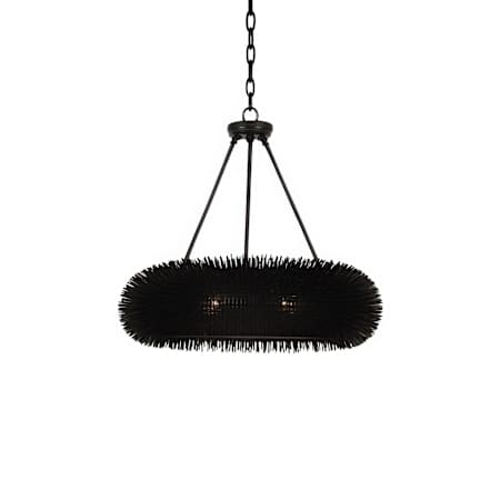 Varaluz Urchin 6 Light 24" Wide Pendant Black