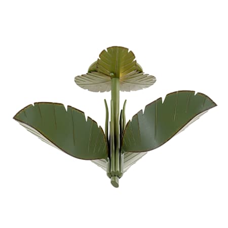 Varaluz Banana Leaf 3 Light 24" Wide Semi-flush Ceiling Fixture Banana Leaf
