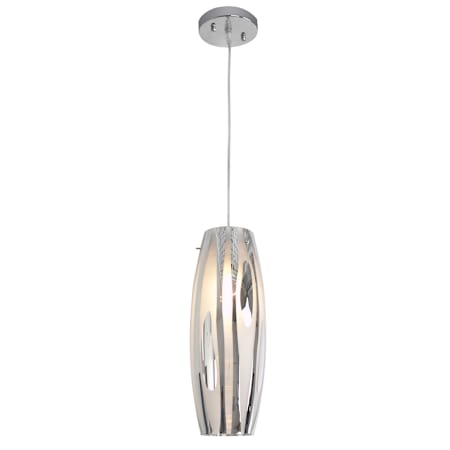 Varaluz Chroman Empire 5" Wide Mini Pendant Chrome