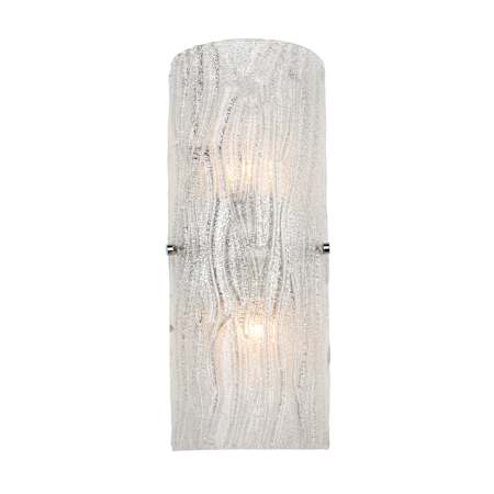 Varaluz Brilliance 16" Bathroom Light with Handmade Murano Style Glass Chrome