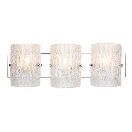 Varaluz Brilliance 23" Bathroom Light with Handmade Murano Style Glass Chrome