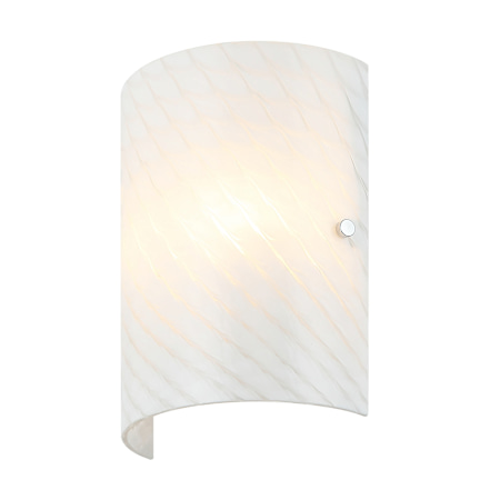 Varaluz Swirled 2 Light 11" Tall Wall Sconce Chrome / French Feather