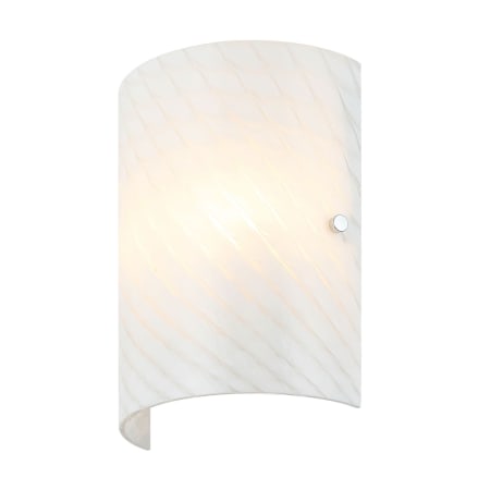 Varaluz Swirled 2 Light 11" Tall Wall Sconce Chrome / French Feather