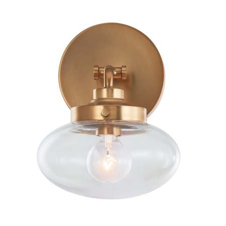 Varaluz Harrow 8" Tall Wall Sconce Aged Brass