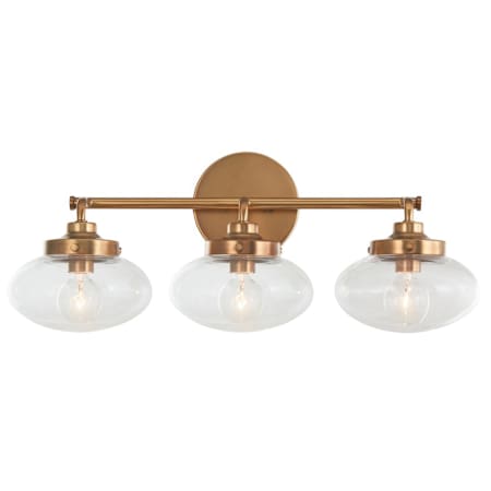 Varaluz Harrow 3 Light 20" Wide Vanity Light Aged Brass