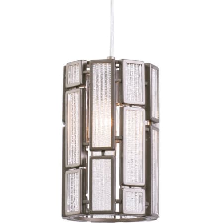 Varaluz Harlowe Single Light 6" Pendant with Recycled Glass New Bronze with Recycled Steel