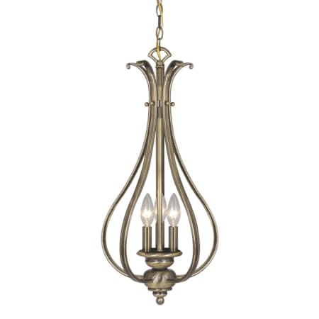 Vaxcel Lighting Monrovia 3 Light Mini Foyer Pendant Antique Brass