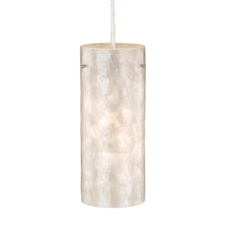 Champagne Shell shade with light on