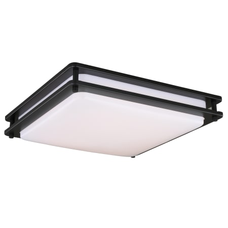 Vaxcel Lighting Horizon 16" Wide Integrated LED Flush Mount Square Ceiling Fixture Oil Burnished Bronze
