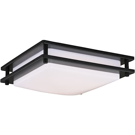 Vaxcel Lighting Horizon 12" Wide Integrated LED Flush Mount Square Ceiling Fixture Oil Burnished Bronze