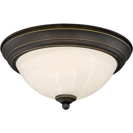Vaxcel Lighting Stevens 13" Wide LED Flush Mount Bowl Ceiling Fixture with Bowl Shade Vintage Bronze