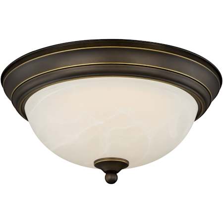 Vaxcel Lighting Stevens 15" Wide LED Flush Mount Bowl Ceiling Fixture Vintage Bronze