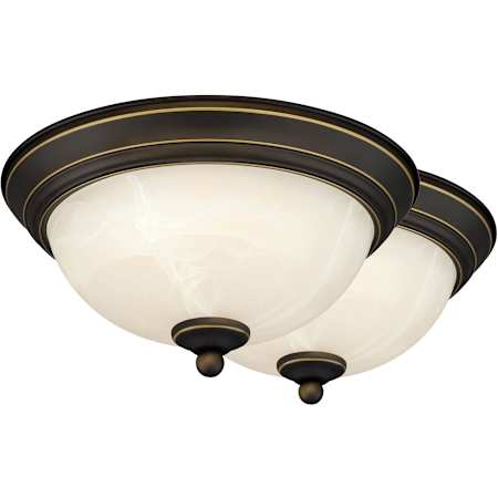 Vaxcel Lighting Stevens 11" Wide LED Flush Mount Bowl Ceiling Fixture Vintage Bronze