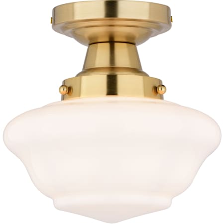 Vaxcel Lighting 9" Wide Semi-Flush Ceiling Fixture Antique Gold