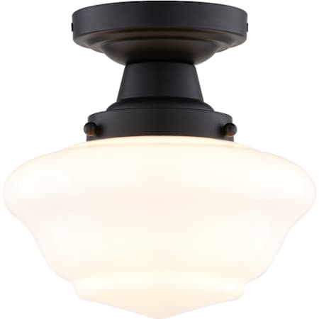 Vaxcel Lighting 9" Wide Semi-Flush Ceiling Fixture Matte Black