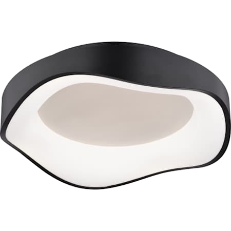 Vaxcel Lighting Bowen 17" Wide LED Flush Mount Ceiling Fixture Textured Black
