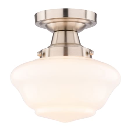 Vaxcel Lighting Eastgate 9" Wide LED Semi-Flush Ceiling Fixture Satin Nickel