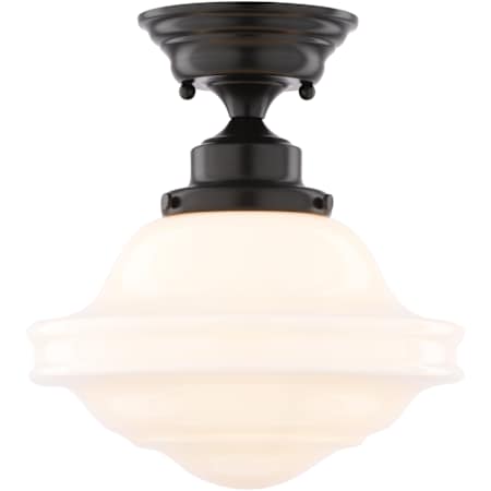 Vaxcel Lighting Huntley 10" Wide LED Semi-Flush Globe Ceiling Fixture Oil Rubbed Bronze