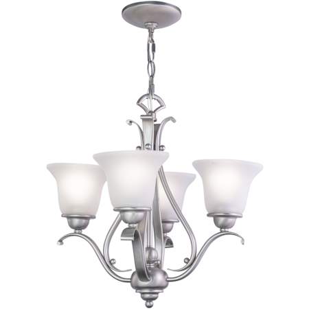 Vaxcel Lighting Monrovia 4 Light 18-1/2" Wide Chandelier Brushed Nickel
