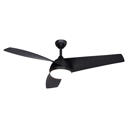 Vaxcel Lighting Odell 52" 3 Blade LED Indoor Ceiling Fan with Remote Control Black
