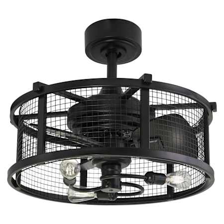 Vaxcel Lighting Humboldt 21" 3 Blade Indoor Ceiling Fan with Remote Control Black
