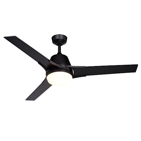 Vaxcel Lighting Crescent 52" 3 Blade Indoor / Outdoor LED Ceiling Fan Black
