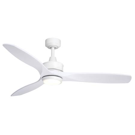 Vaxcel Lighting Curtiss 52" 3 Blade Indoor / Outdoor 3000K LED Ceiling Fan with White Fan Blades White