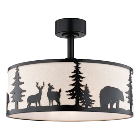 Vaxcel Lighting Acadia 20" 3 Blade Indoor LED Ceiling Fandelier Bronze