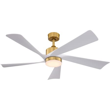 Vaxcel Lighting Redmond 5 Blade Indoor LED Ceiling Fan Satin Brass
