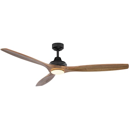 Vaxcel Lighting Niles 3 Blade Indoor LED Ceiling Fan Black / Dark Elm