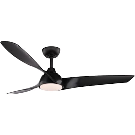 Vaxcel Lighting Crest Hill 3 Blade Indoor LED Ceiling Fan Matte Black