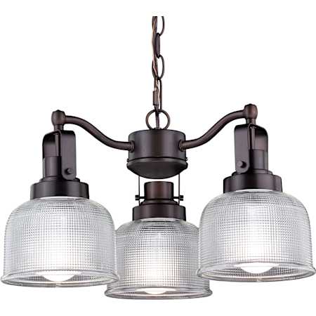Vaxcel Lighting Roland 3 Light 17" Wide Chandelier Oil Rubbed Bronze