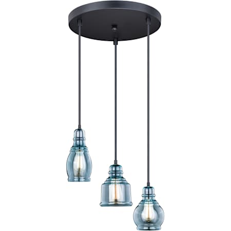 Vaxcel Lighting Millie 3 Light 17-1/2" Wide Multi Light Pendant Oil Rubbed Bronze