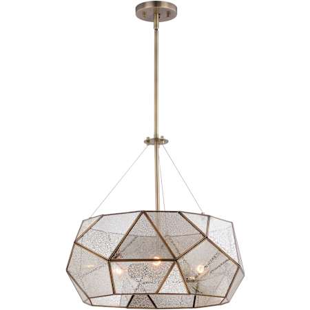 Vaxcel Lighting Euclid 3 Light 20" Wide Chandelier Aged Brass